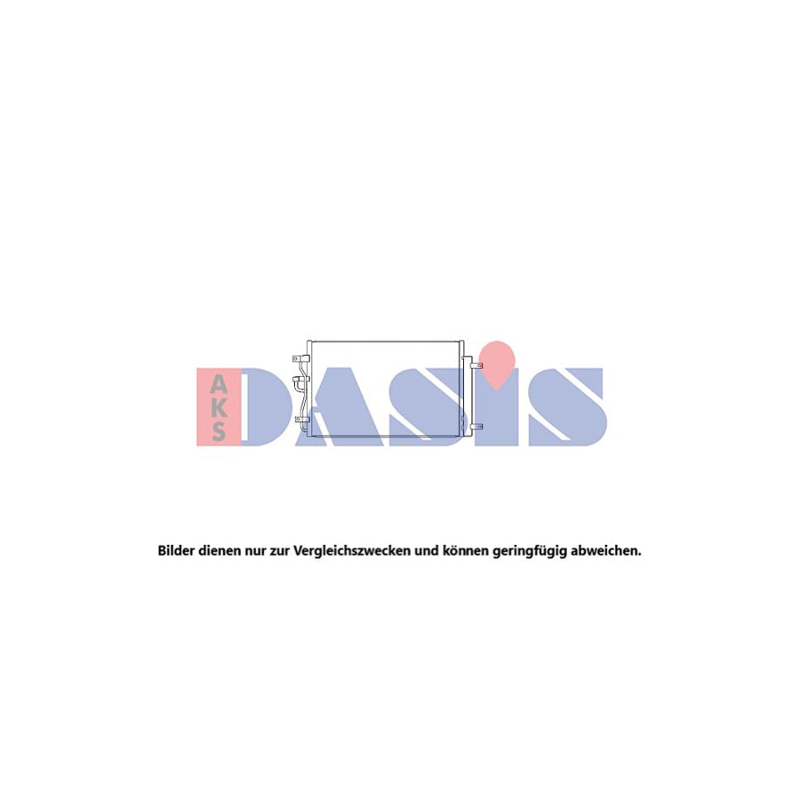 AKS Dasis 522093N Air Conditioning Condenser for Chevrolet Captiva (C100, C140)