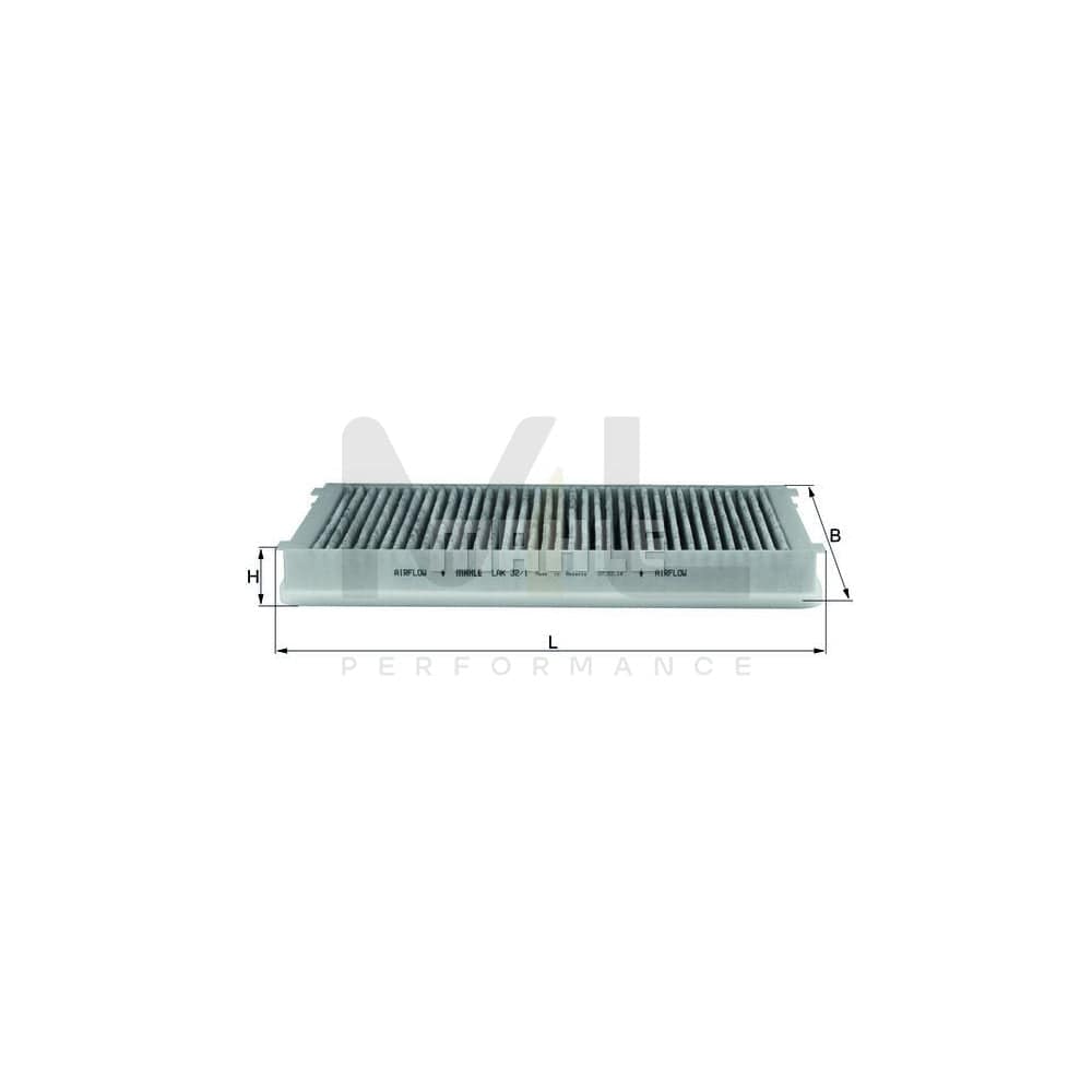 MAHLE ORIGINAL LAK 32/1 Pollen filter Activated Carbon Filter | ML Performance Car Parts