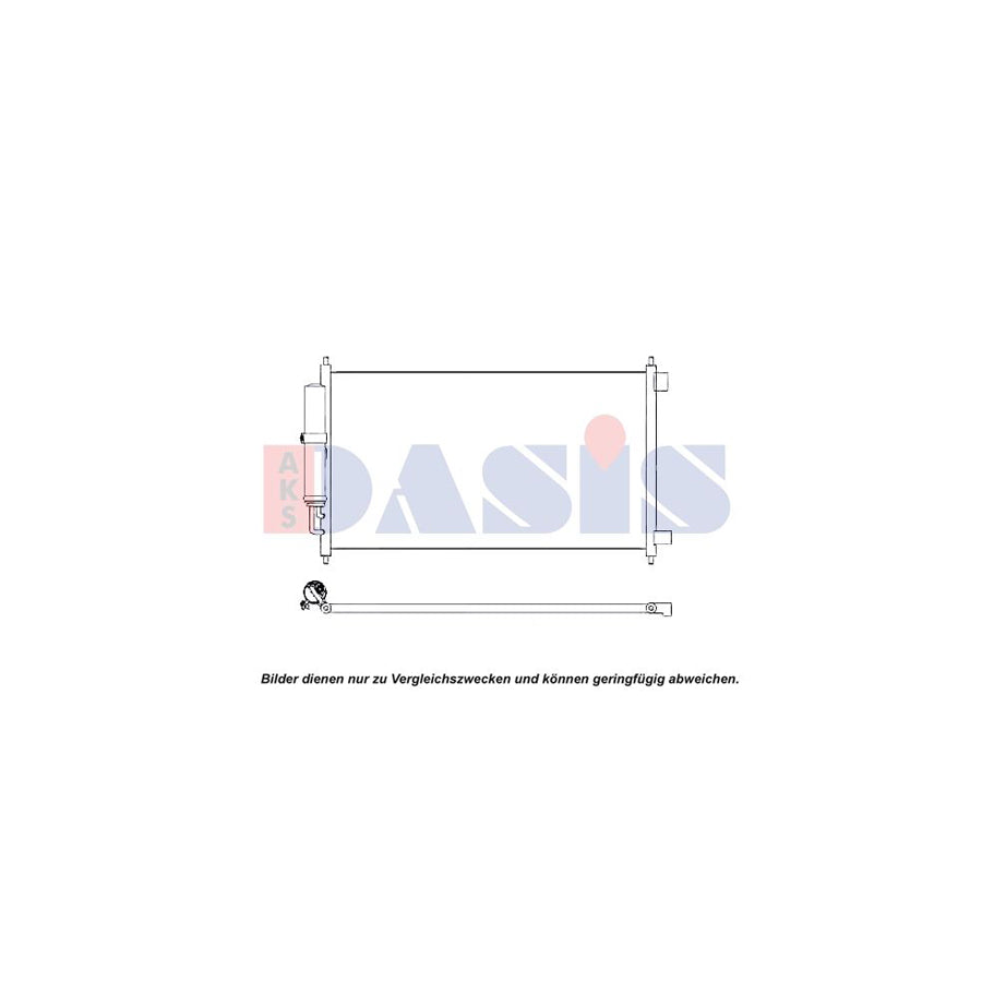AKS Dasis 072046N Air Conditioning Condenser for Nissan Nv200 Box Body / Estate (M20)