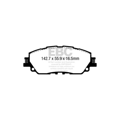 EBC DP42378R Lexus Suzuki Toyota Yellowstuff Front Brake Pads - Akebono Caliper 2 | ML Performance UK Car Parts
