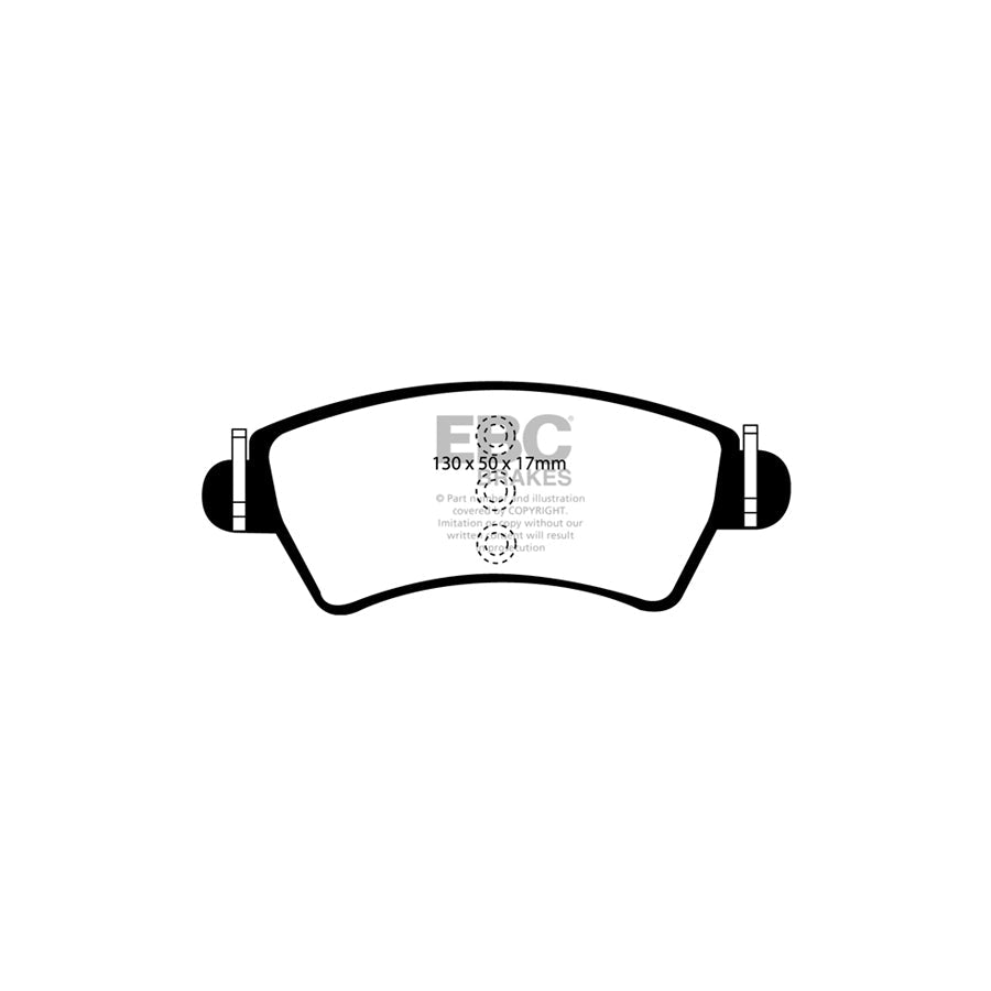 EBC PD06KF164 Citroen Peugeot Greenstuff Front Brake Pad & USR Disc Kit - Bendix Caliper 2 | ML Performance UK Car Parts