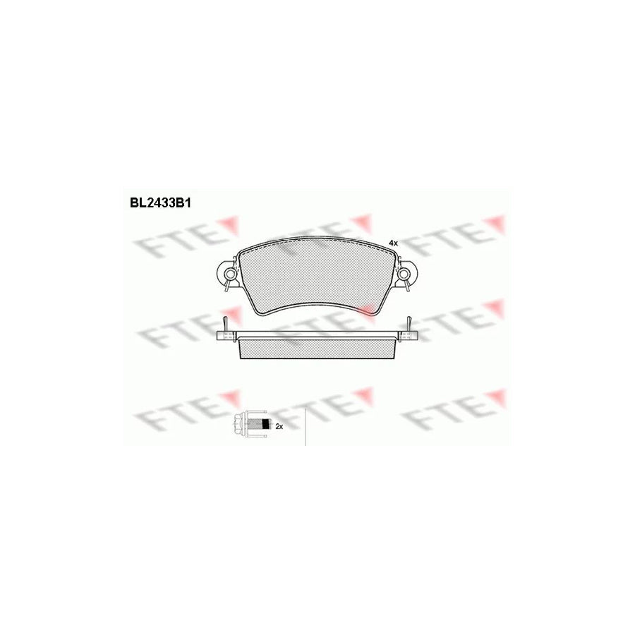 FTE 9010733 Brake Pad Set