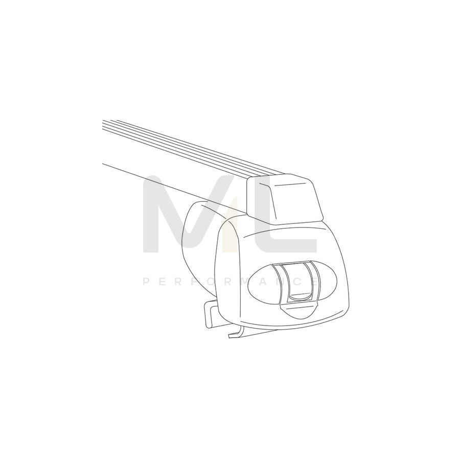 Atera Signo 044208 Roof bars for cars without rails, 110 cm, 100 kg, Steel