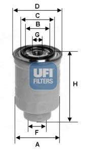 UFI 24.393.00 Fuel Filter