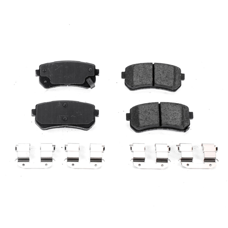 PowerStop Power Stop 17-19 Hyundai Sonata Rear Z17 Evolution Ceramic Brake Pads w/Hardware