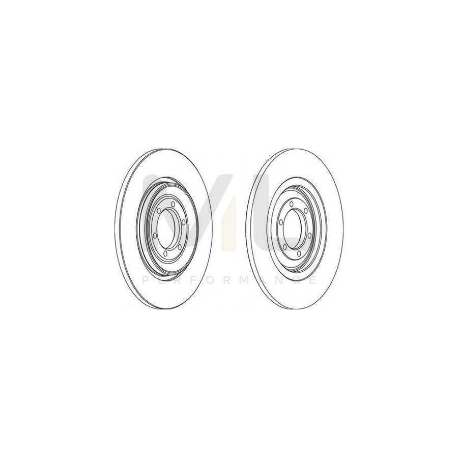Ferodo DDF090-1 Brake Disc Solid  - Pair