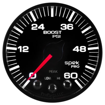 Autometer Spek-Pro 52.4mm 0-60 PSI Digital Stepper Motor Boost Gauge