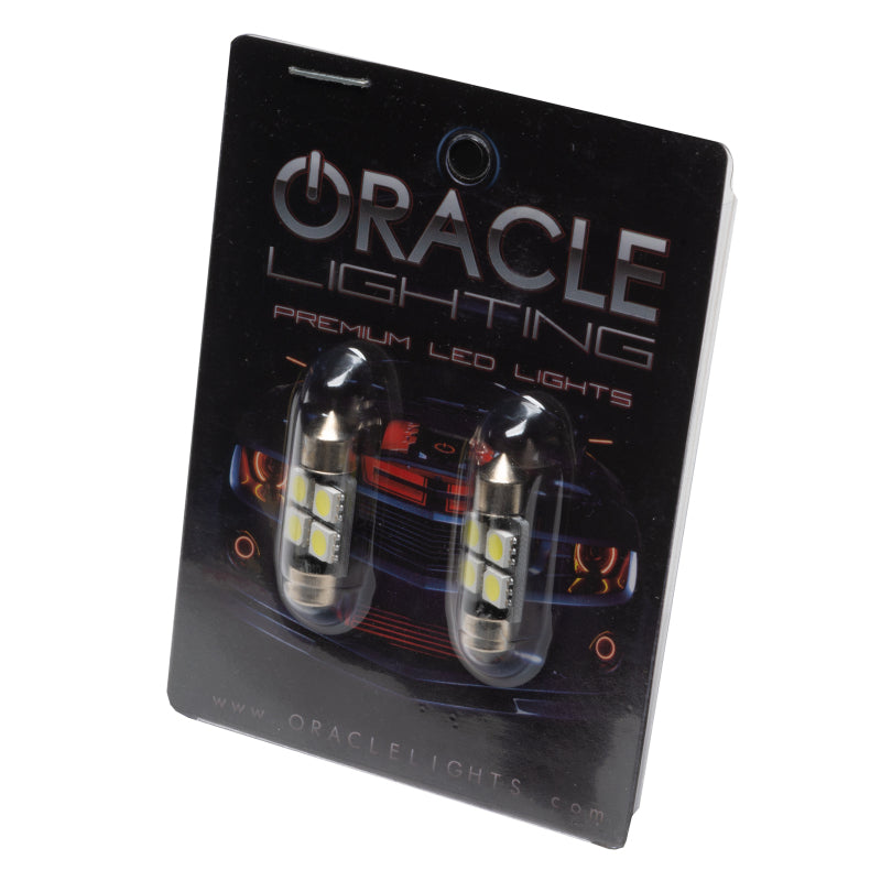 ORACLE Lighting Oracle 33MM 4 LED 3-Chip Festoon Bulbs (Pair) - Cool White