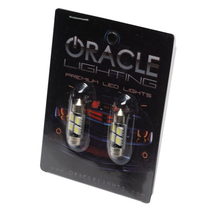 ORACLE Lighting Oracle 33MM 4 LED 3-Chip Festoon Bulbs (Pair) - Cool White