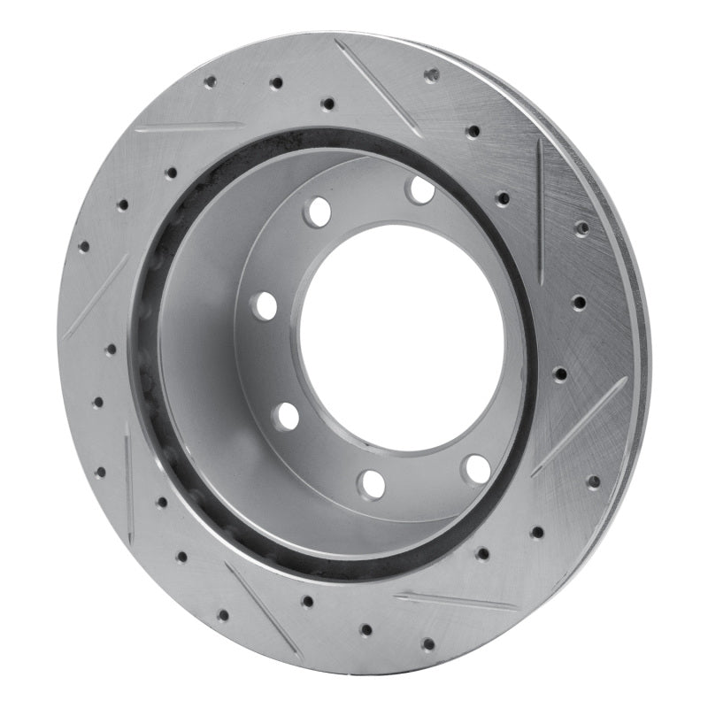 R1 Concepts R1 99-05 Ford F-250 2WD (Super Duty) Rear Left Drilled & Slotted Silver Brake Rotor