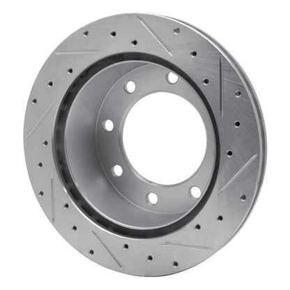 R1 Concepts R1 99-05 Ford F-250 2WD (Super Duty) Rear Left Drilled & Slotted Silver Brake Rotor
