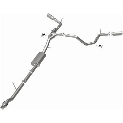 MagnaFlow 2019 Chevy Silverado 1500 V8 5.3L Street Series Dual Split Exit Exhaust w/ Polished Tips