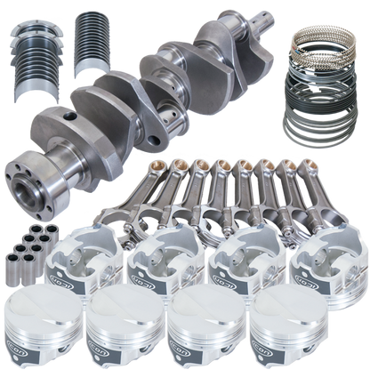 Eagle Chevy 454 1Pc 4.000in Crank 6.135in I-Beam Rods 18cc Dome 4.350in Pistons Rotating Assembly
