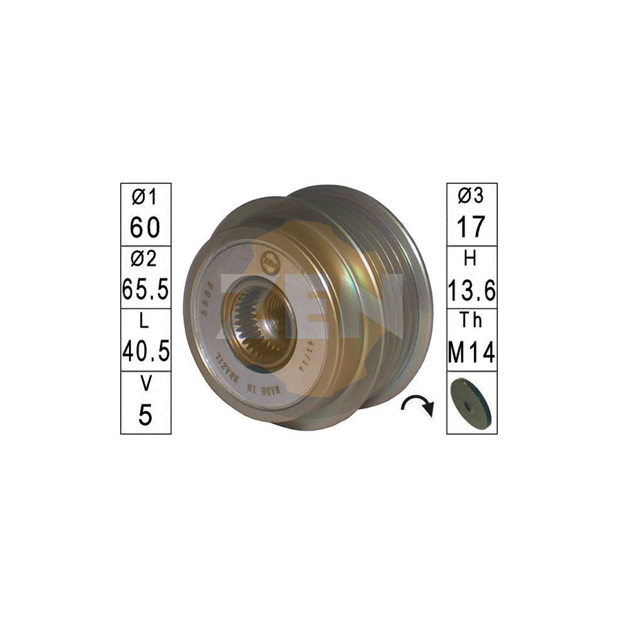 Era ZN5588 Alternator Freewheel Clutch For Toyota Yaris