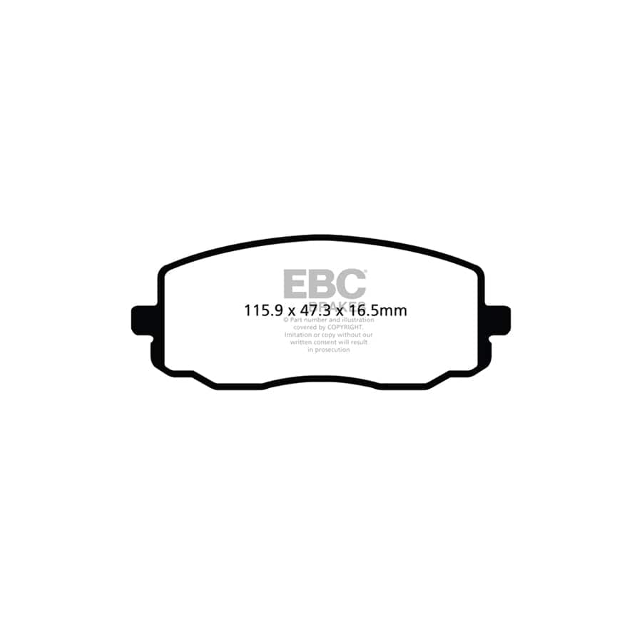 EBC PDKF2316 Hyundai i-20 Ultimax Front Brake Pad & Plain Disc Kit 2 | ML Performance UK Car Parts