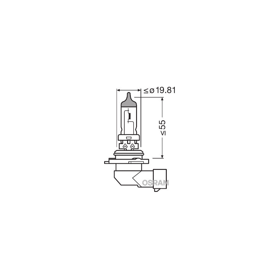 OSRAM SUPER BRIGHT PREMIUM HB4 12V 80W P22D standard 9006 base