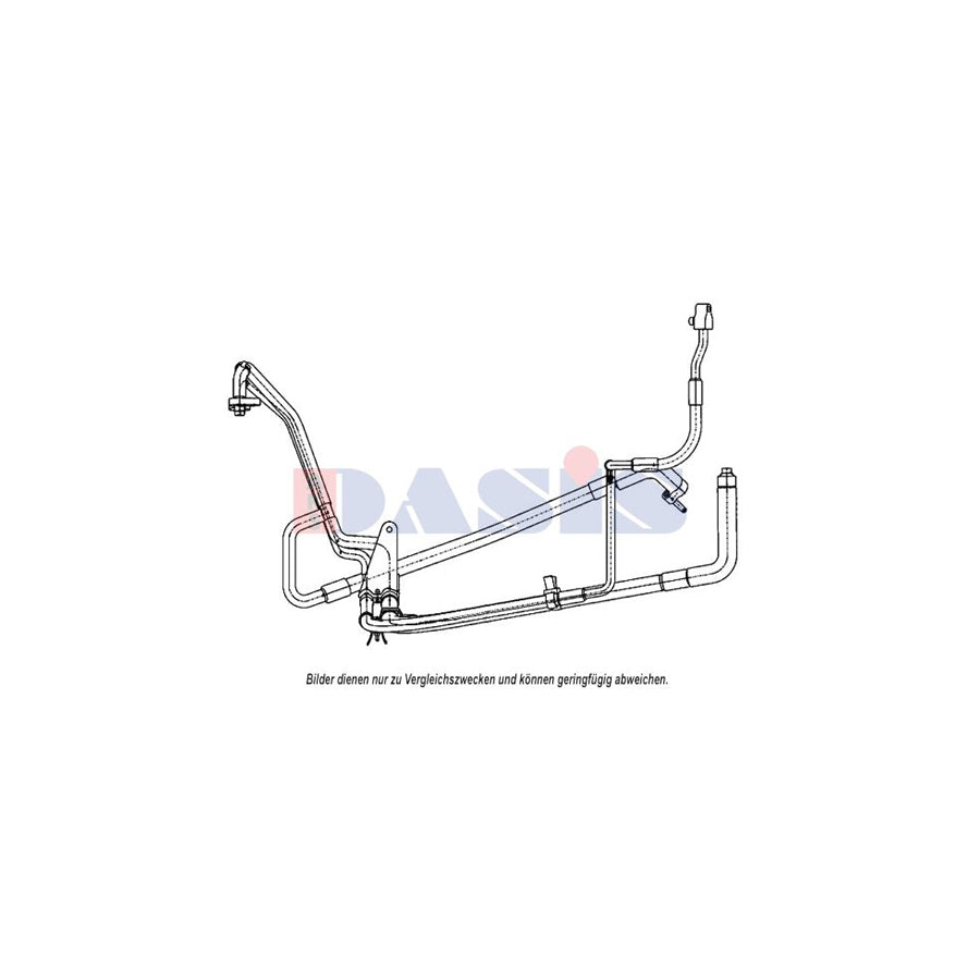 AKS Dasis 885818N High- / Low Pressure Line, Air Conditioning
