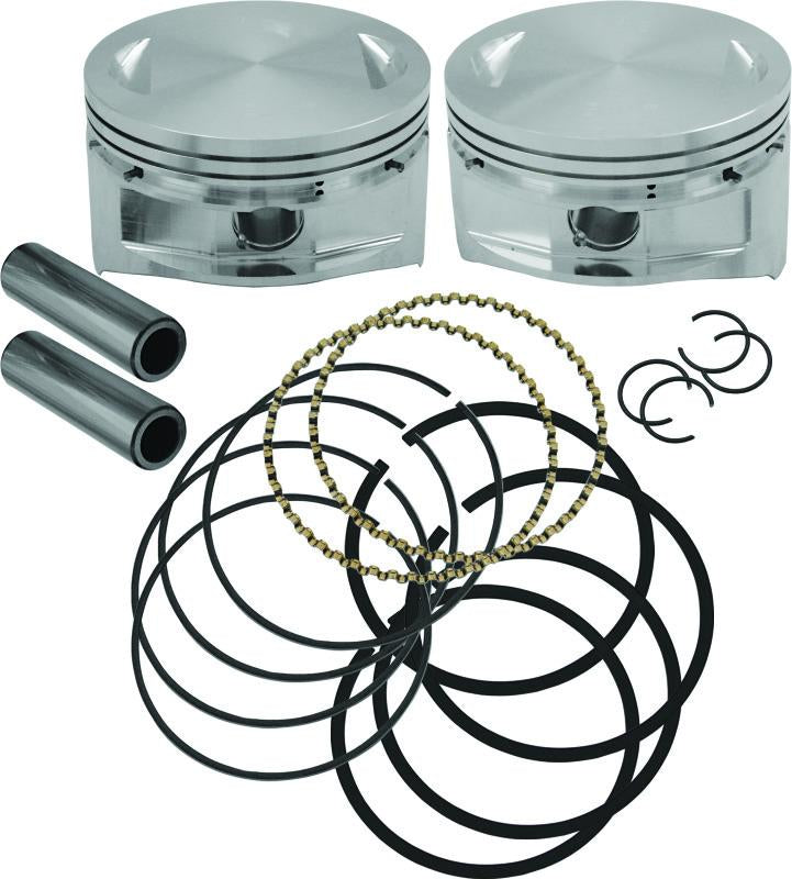 S&S Cycle 84-99 BT 4in Bore Forged Pistons - .010in