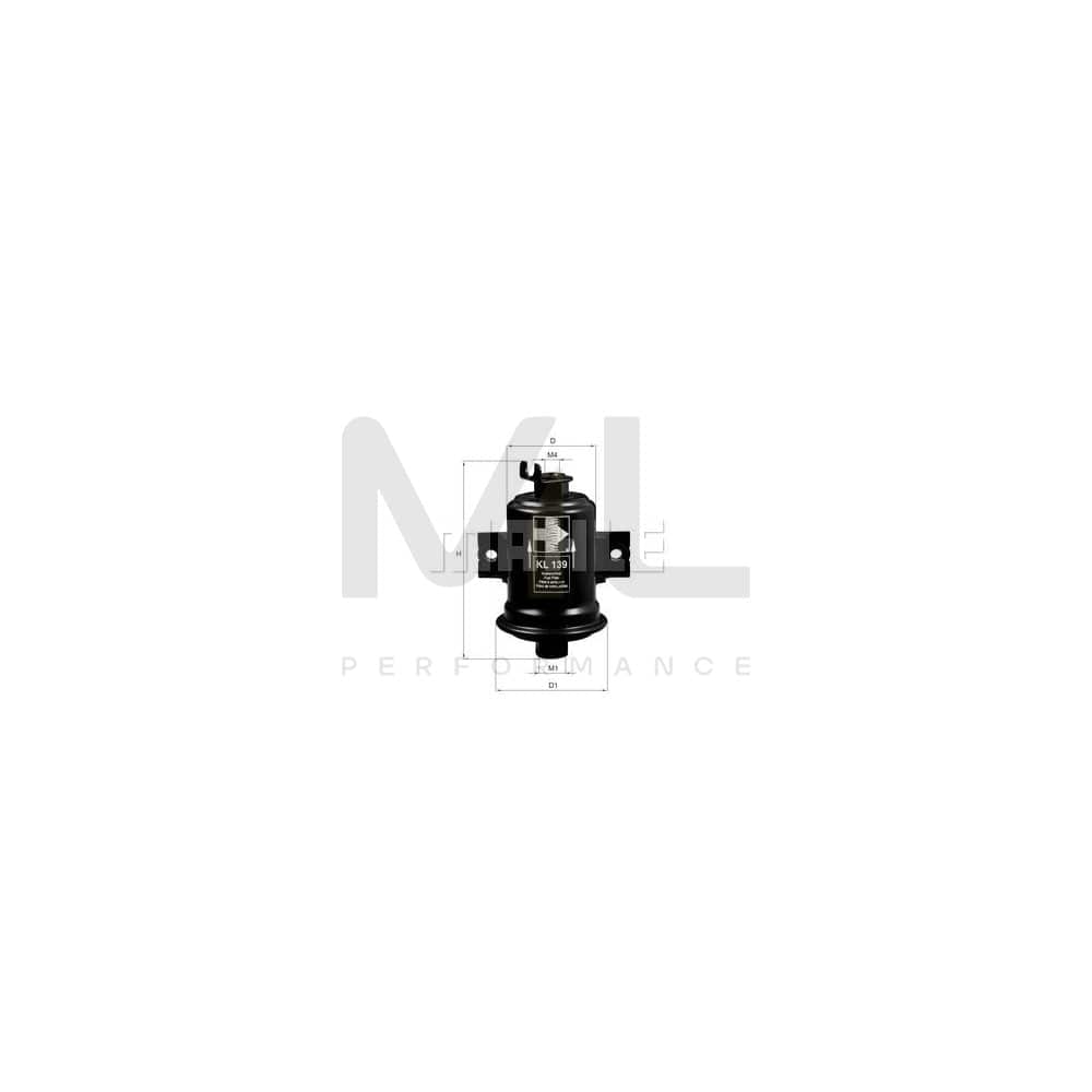 MAHLE ORIGINAL KL 139 Fuel filter In-Line Filter | ML Performance Car Parts