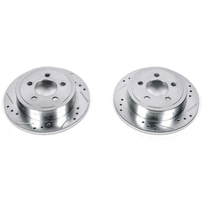 PowerStop Power Stop 03-07 Jeep Liberty Rear Evolution Drilled & Slotted Rotors - Pair