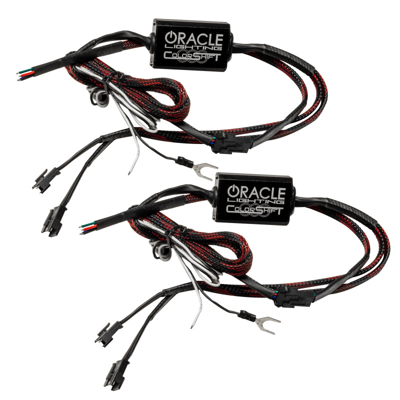 ORACLE Lighting Oracle Chevy Silverado 03-06 Square Dual Halo Kit - ColorSHIFT w/ BC1 Controller