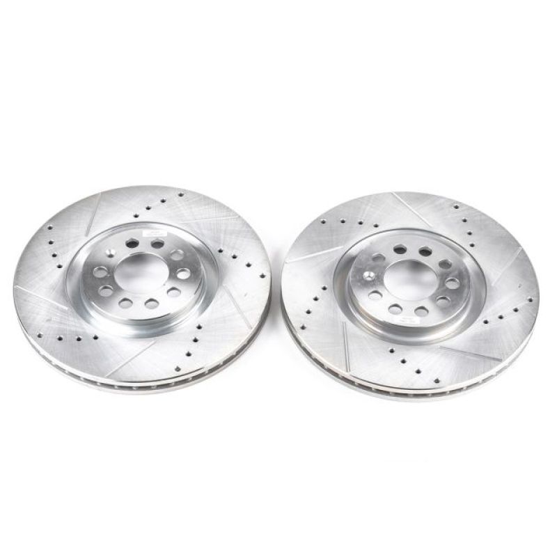 PowerStop Power Stop 99-06 Audi TT Front Evolution Drilled & Slotted Rotors - Pair