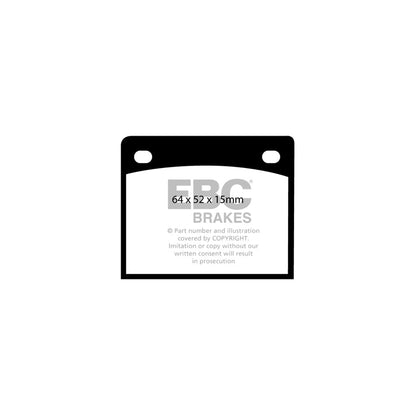 EBC DP198 Nissan Subaru Ultimax Front Brake Pads (Inc. Skyline & Leone Series 1) 2 | ML Performance UK Car Parts