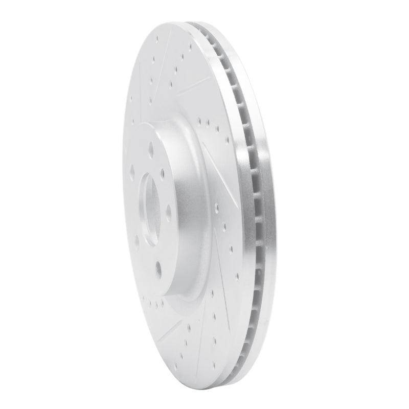 R1 Concepts R1 13-20 Ford Fusion Front Left Drilled & Slotted Silver Brake Rotor