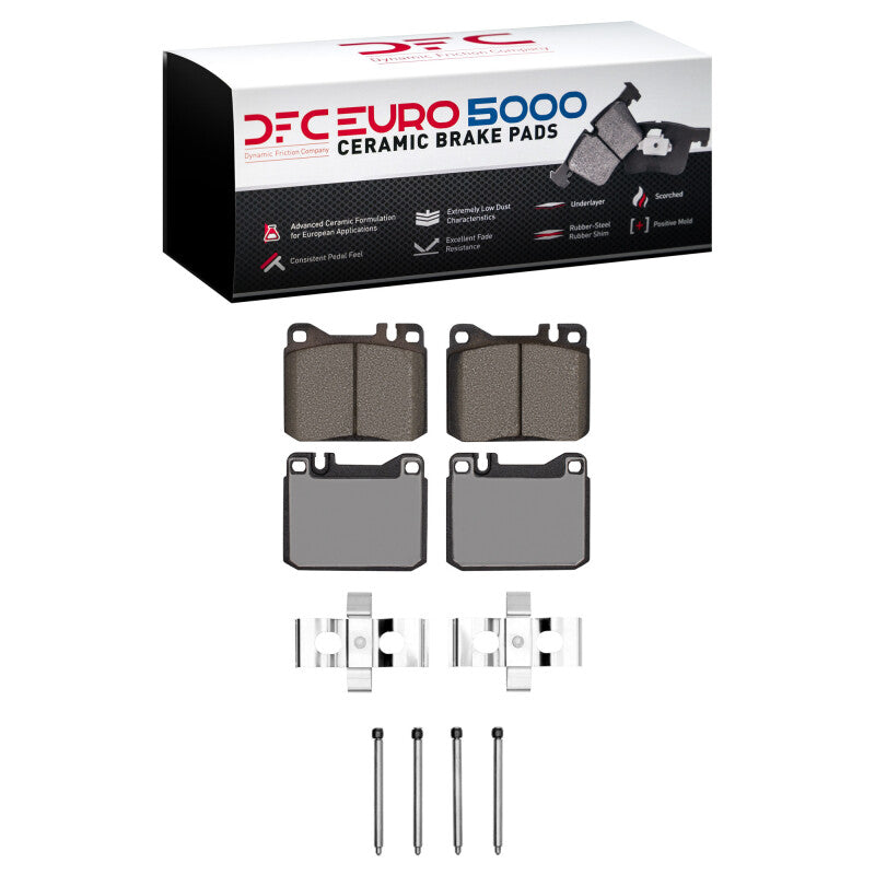 DFC 85-91 Mercedes-Benz 300SDL Front Euro 5000 Ceramic Brake Pads and Hardware Kit