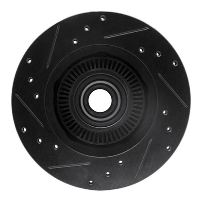 R1 Concepts R1 95-97 Ford Ranger (USA/Canada) Front Right Drilled & Slotted Black Brake Rotor