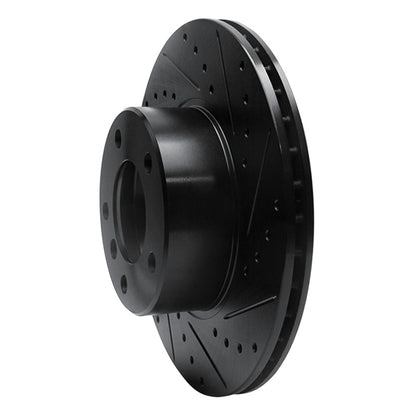 R1 Concepts R1 96-03 BMW 525I (USA/Canada) Front Right Drilled & Slotted Black Brake Rotor
