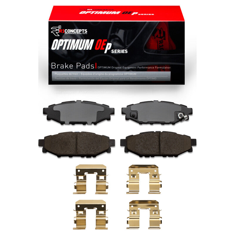 R1 Concepts R1 08-21 Subaru WRX Rear R1 Optimum OE Pads & Hardware Kit