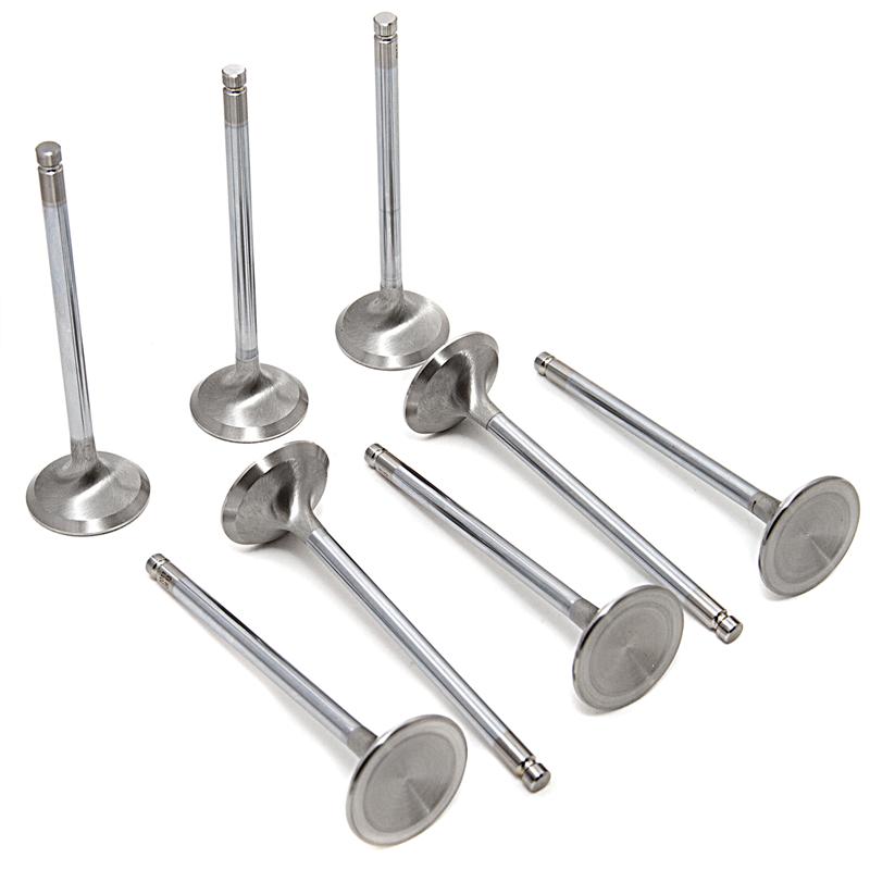 GSC Power Division GSC P-D 4G63T Evo 1-9 / 90-98 DSM Chrome Polished Exhaust Valve - 31.5mm Head (+1mm) - SET 8