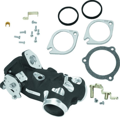 S&S Cycle 2006+ BT Size Code 417 Throttle Body Kit - Wrinkle Black