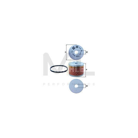 MAHLE ORIGINAL KX 13D Fuel filter Filter Insert | ML Performance Car Parts
