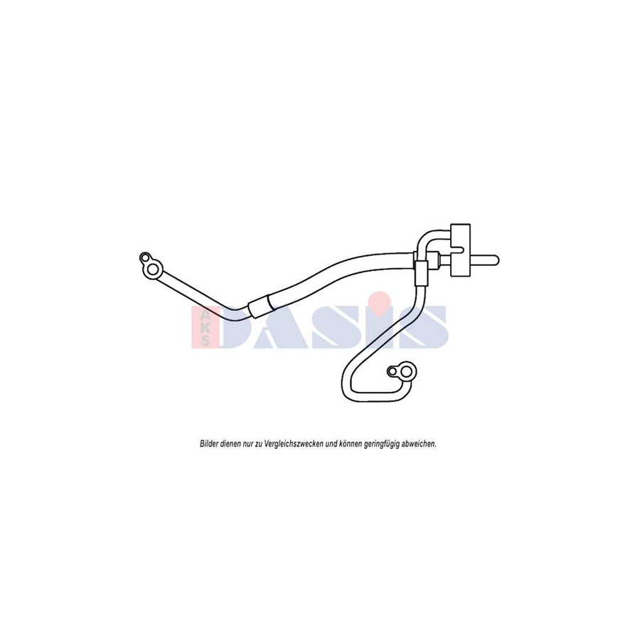 AKS Dasis 885821N High- / Low Pressure Line, Air Conditioning for Ford Mondeo