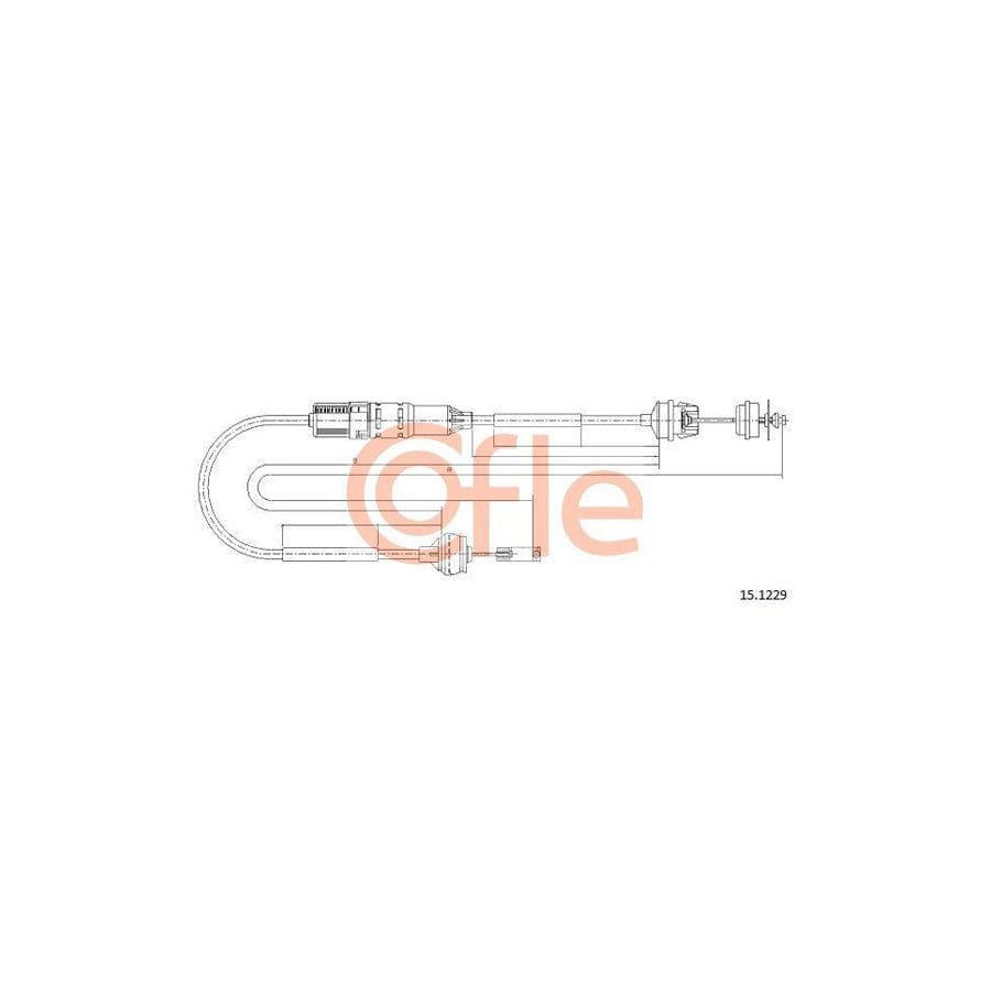 Cofle 15.1229 Clutch Cable for Citroen Xsara
