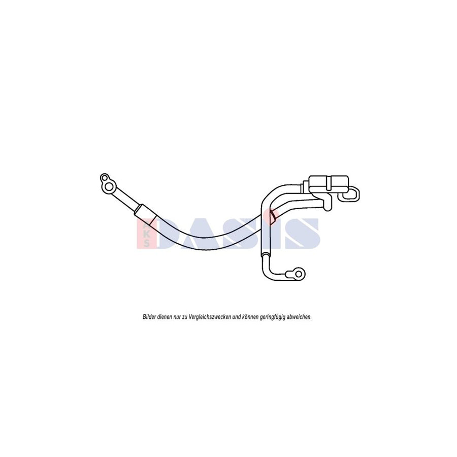 AKS Dasis 885822N High- / Low Pressure Line, Air Conditioning for Ford Mondeo
