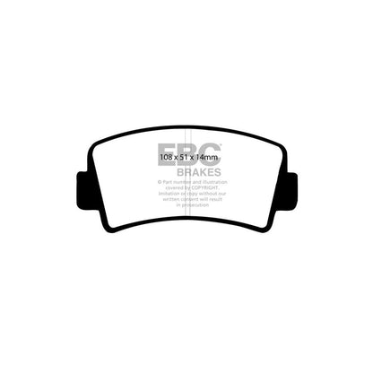 EBC DP207 Isuzu Mazda Ultimax Front Brake Pads 2 | ML Performance UK Car Parts