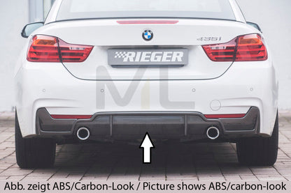 Rieger 00088056 BMW 4 Series F32 F33 F36 Rear Diffuser 1 | ML Performance UK Car Parts