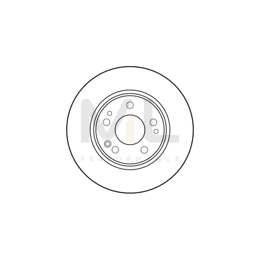 TRW DF1581 Brake Disc Solid, High-carbon  - 1 piece