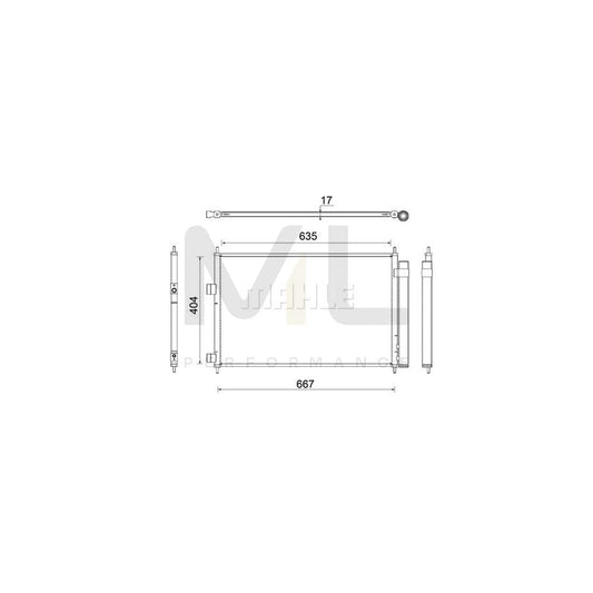 MAHLE ORIGINAL AC 798 000S Air conditioning condenser with dryer | ML Performance Car Parts