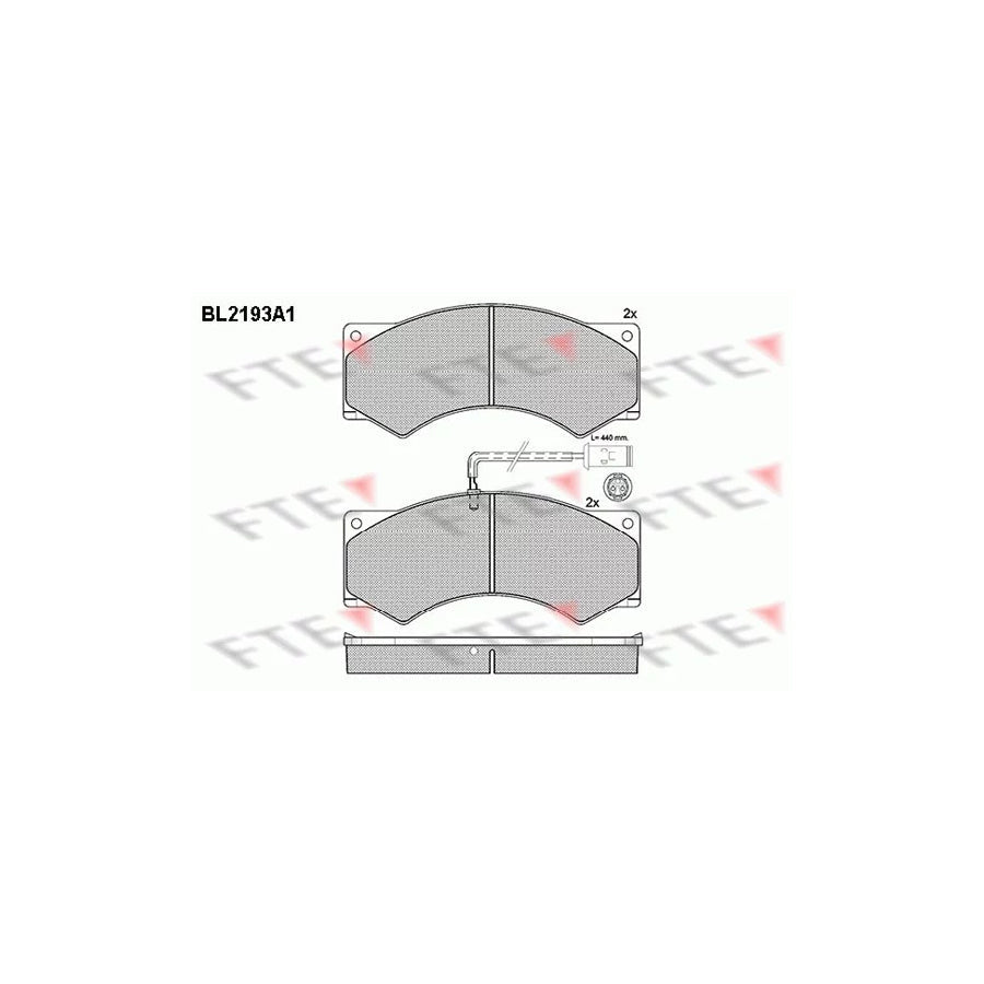 FTE Bl2193A1 Brake Pad Set