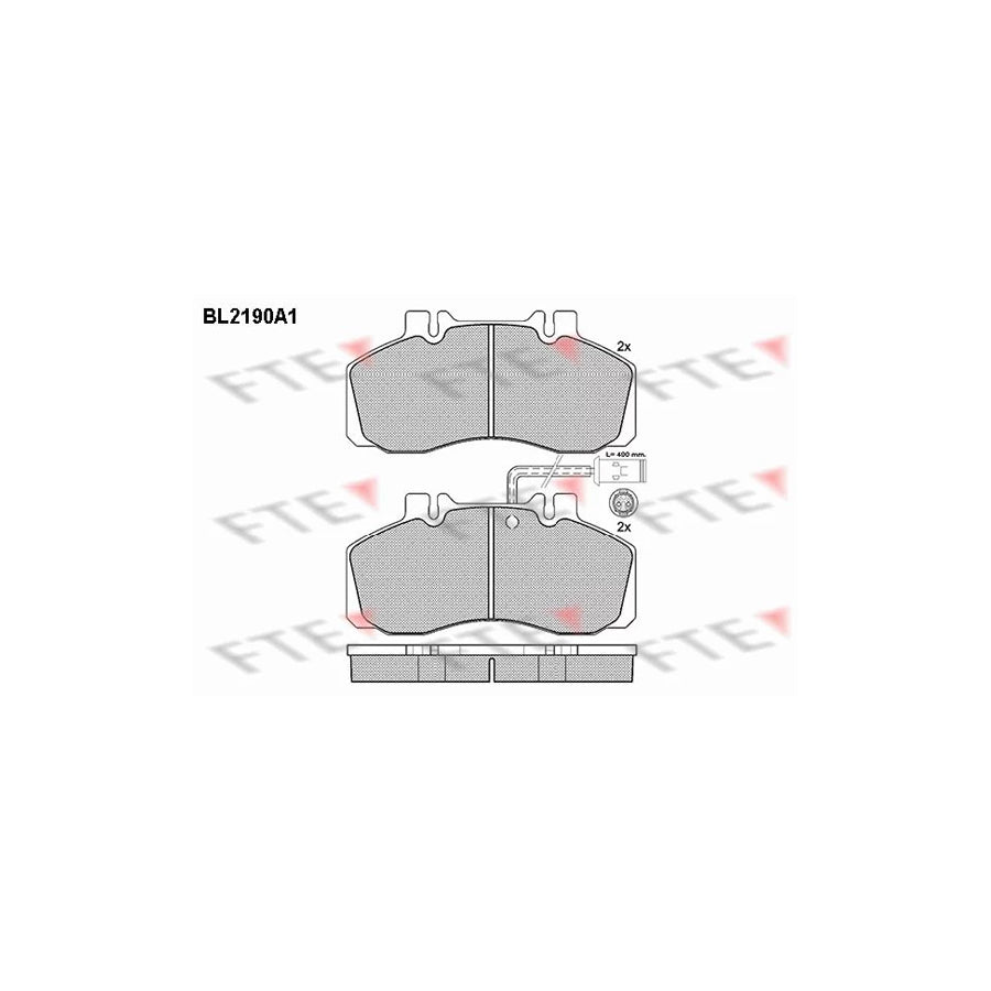 FTE Bl2190A1 Brake Pad Set