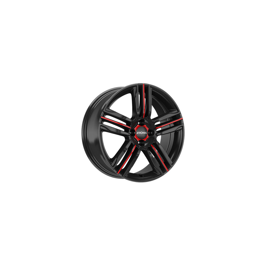 Ronal R57 MCR 7.5x18 ET44 57R8754.23X/MCR Jetblack-Red Spoke Wheel
