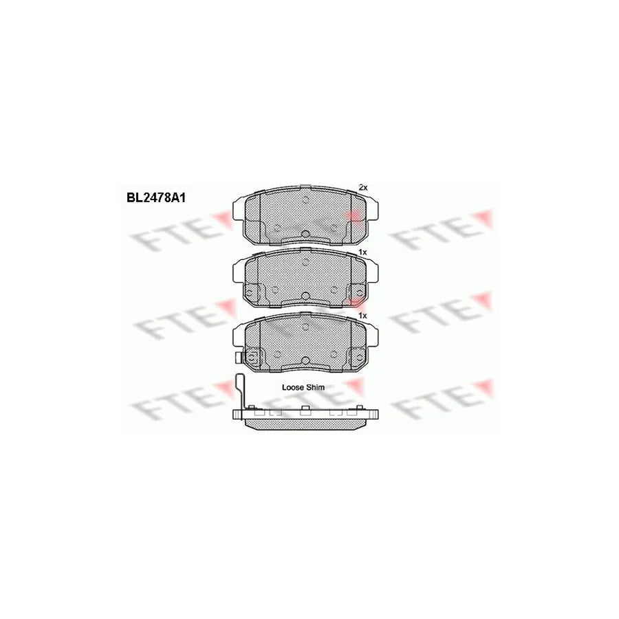 FTE 9010759 Brake Pad Set