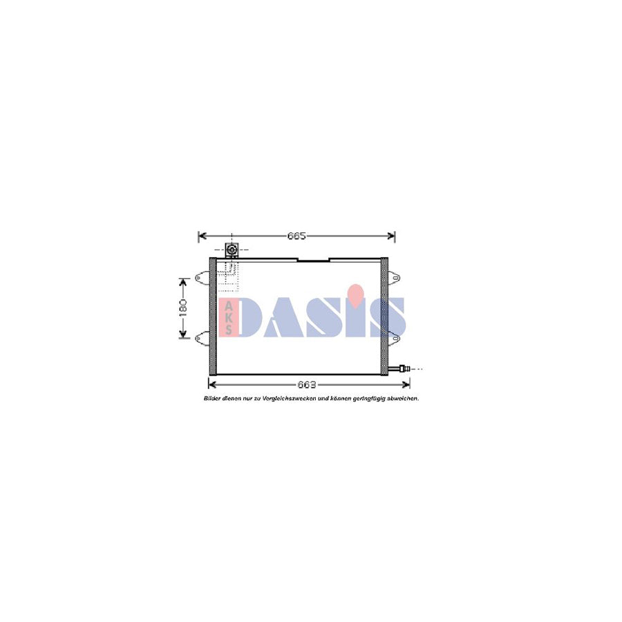 AKS Dasis 042100N Air Conditioning Condenser for VW Golf IV Convertible (1E)