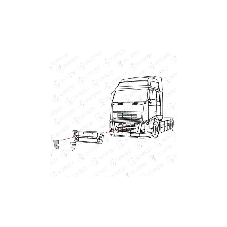 Covind 3Fh/156 Cover, Radiator Grille