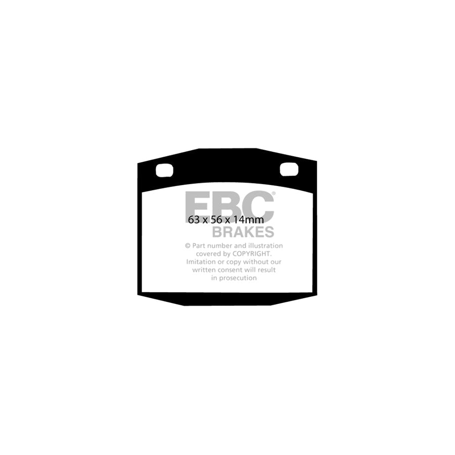 EBC DP201 Datsun Nissan Ultimax Front Brake Pads (Inc. Bluebird, Sunny, Violet) 2 | ML Performance UK Car Parts