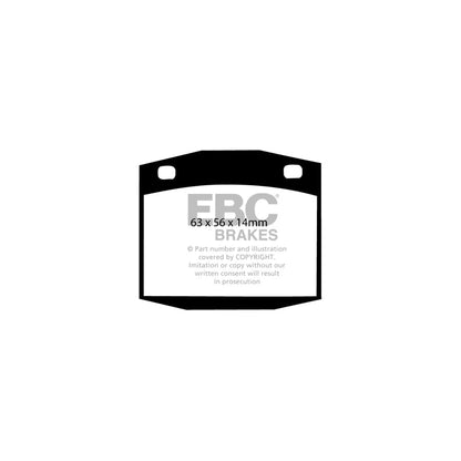 EBC DP201 Datsun Nissan Ultimax Front Brake Pads (Inc. Bluebird, Sunny, Violet) 2 | ML Performance UK Car Parts
